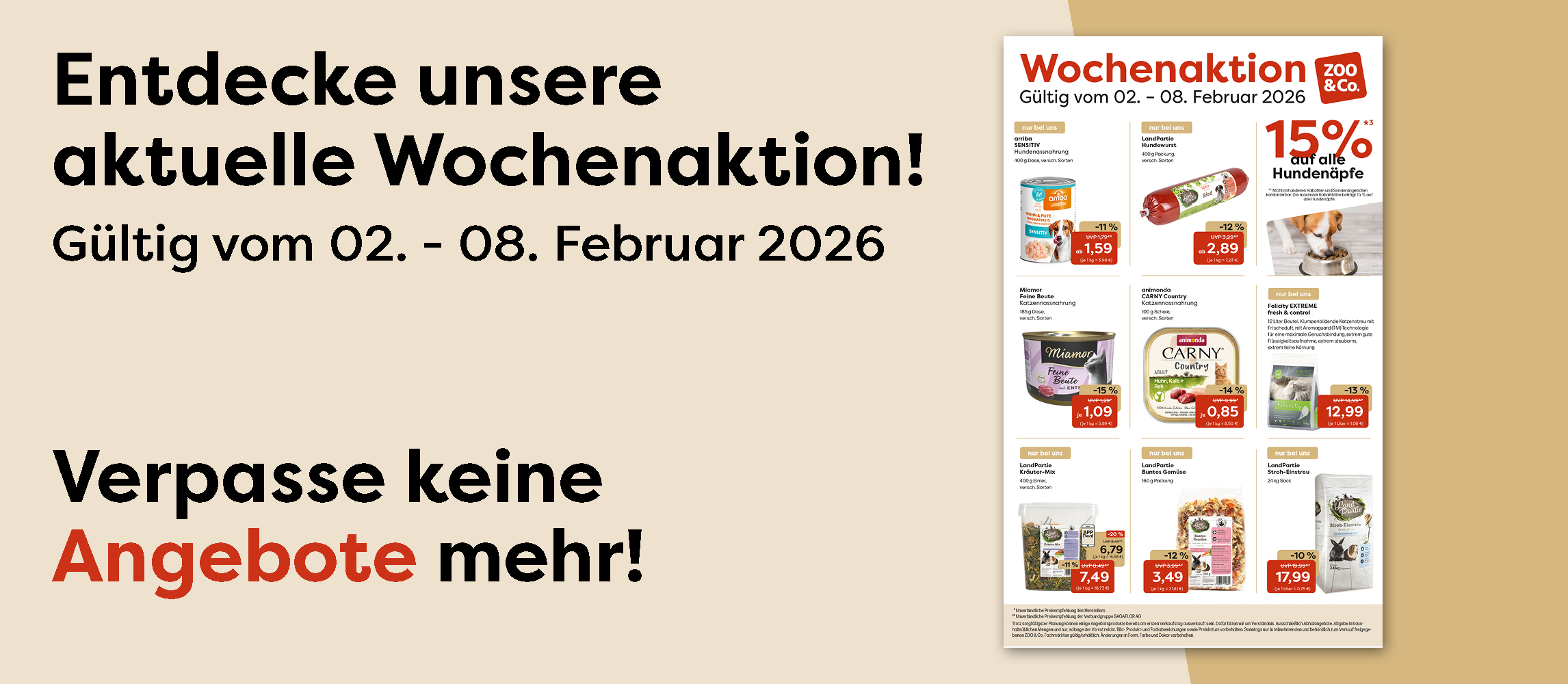 Entdecke unsere aktuelle Wochenaktion vom 02. - 08.02.2026!